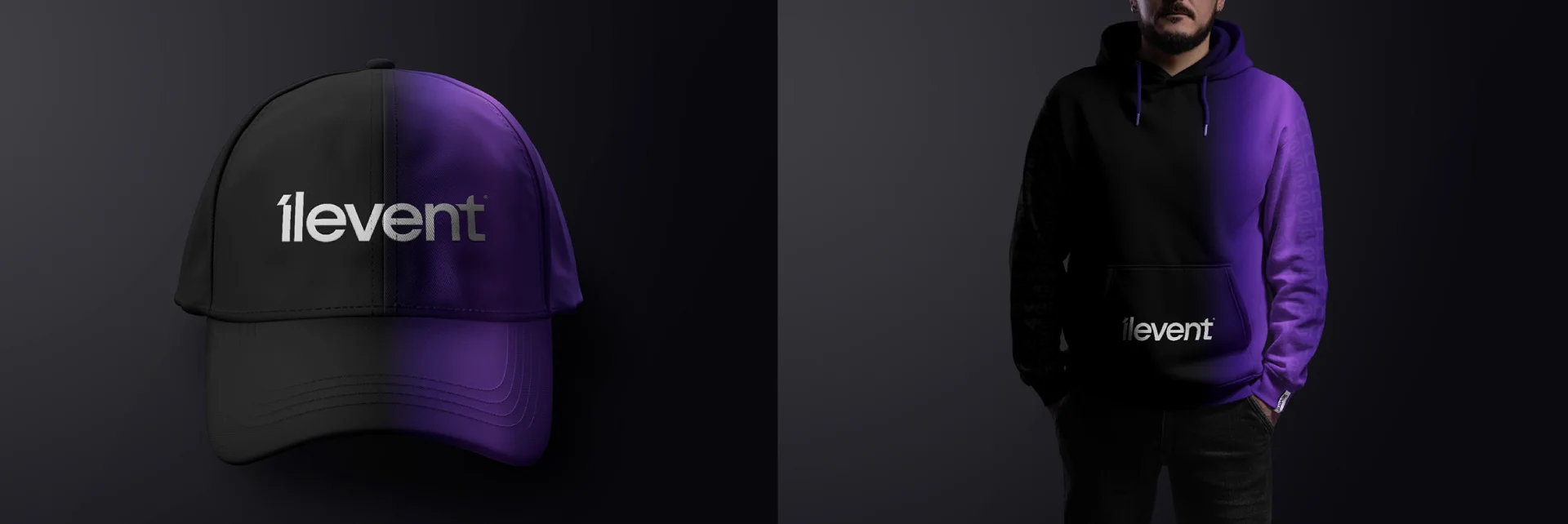 Gorra y buzo con el logo de Ilevent